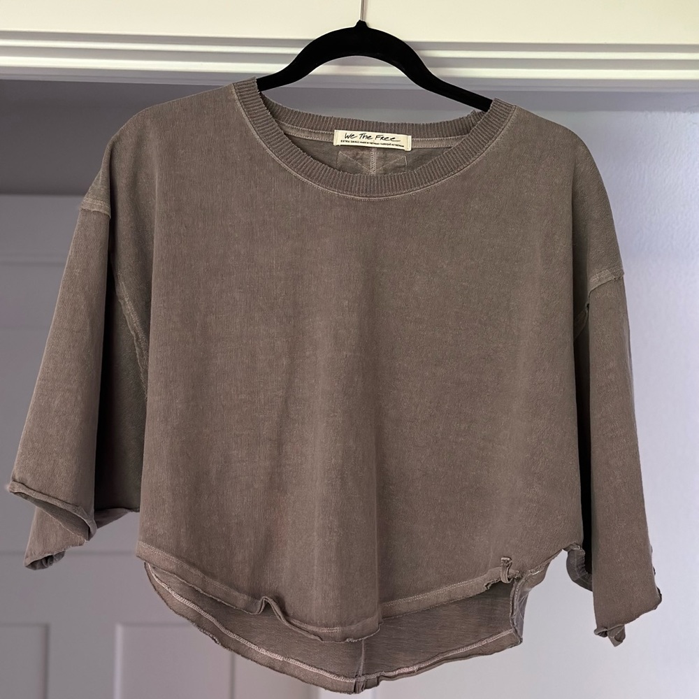 We The Free Off My Mind Crop Pullover